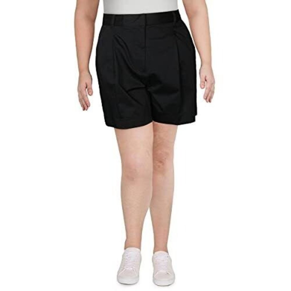 Danielle Bernstein Womens Lined Above Knee Casual Shorts Black Size 16
